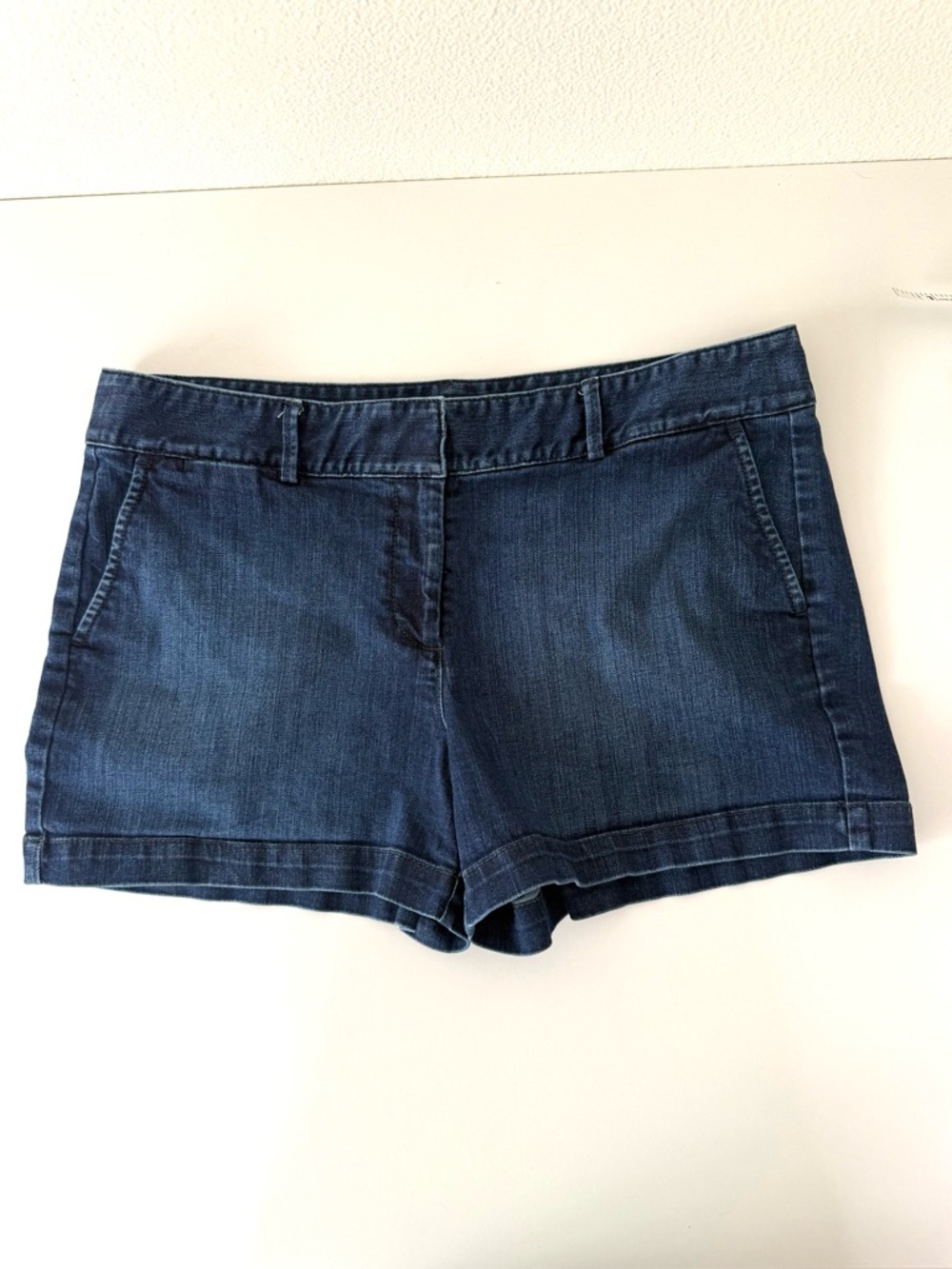 LOFT Dark Blue Denim Jean Shorts